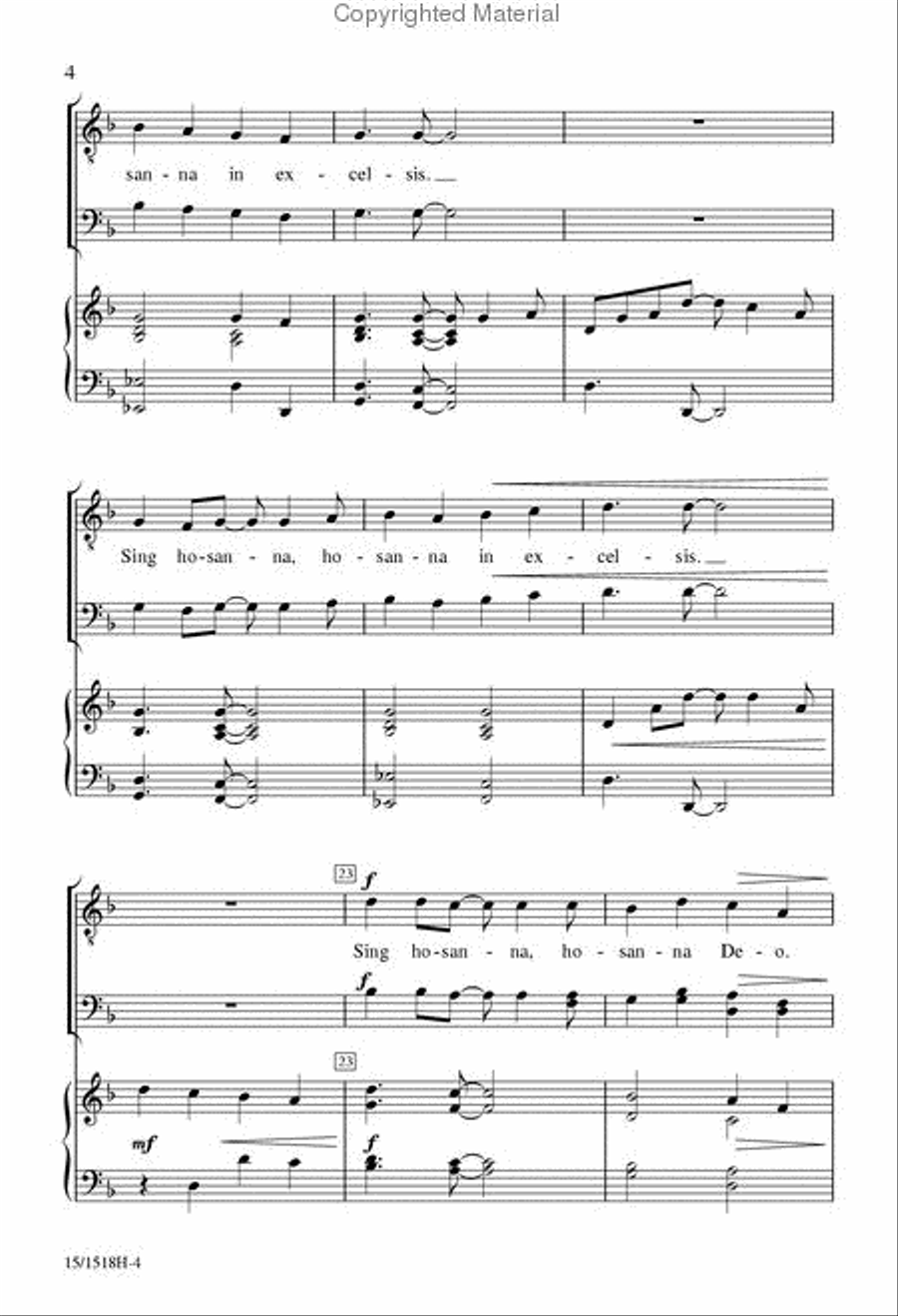 Festival Hosanna Festival Hosanna TTBB scores gallery preview page 4