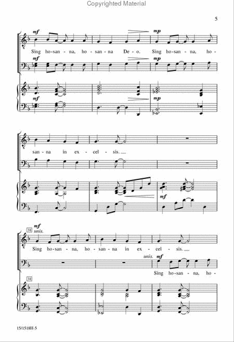 Festival Hosanna Festival Hosanna TTBB scores gallery preview page 5
