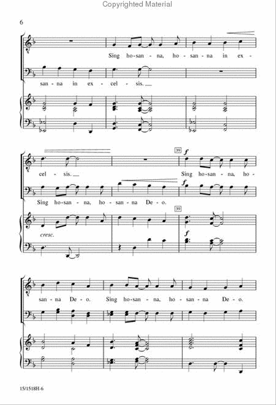 Festival Hosanna Festival Hosanna TTBB scores gallery preview page 6