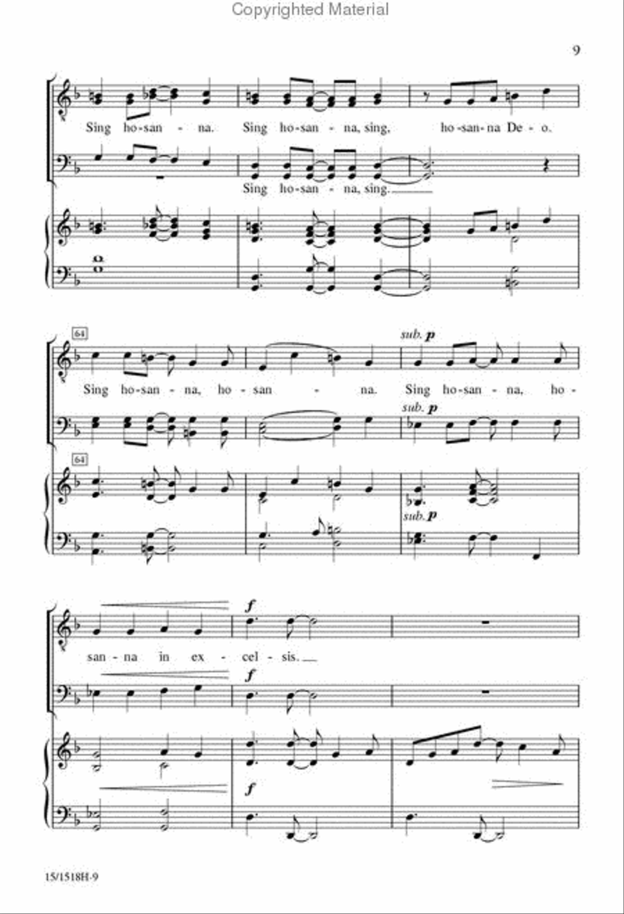 Festival Hosanna Festival Hosanna TTBB scores gallery preview page 9