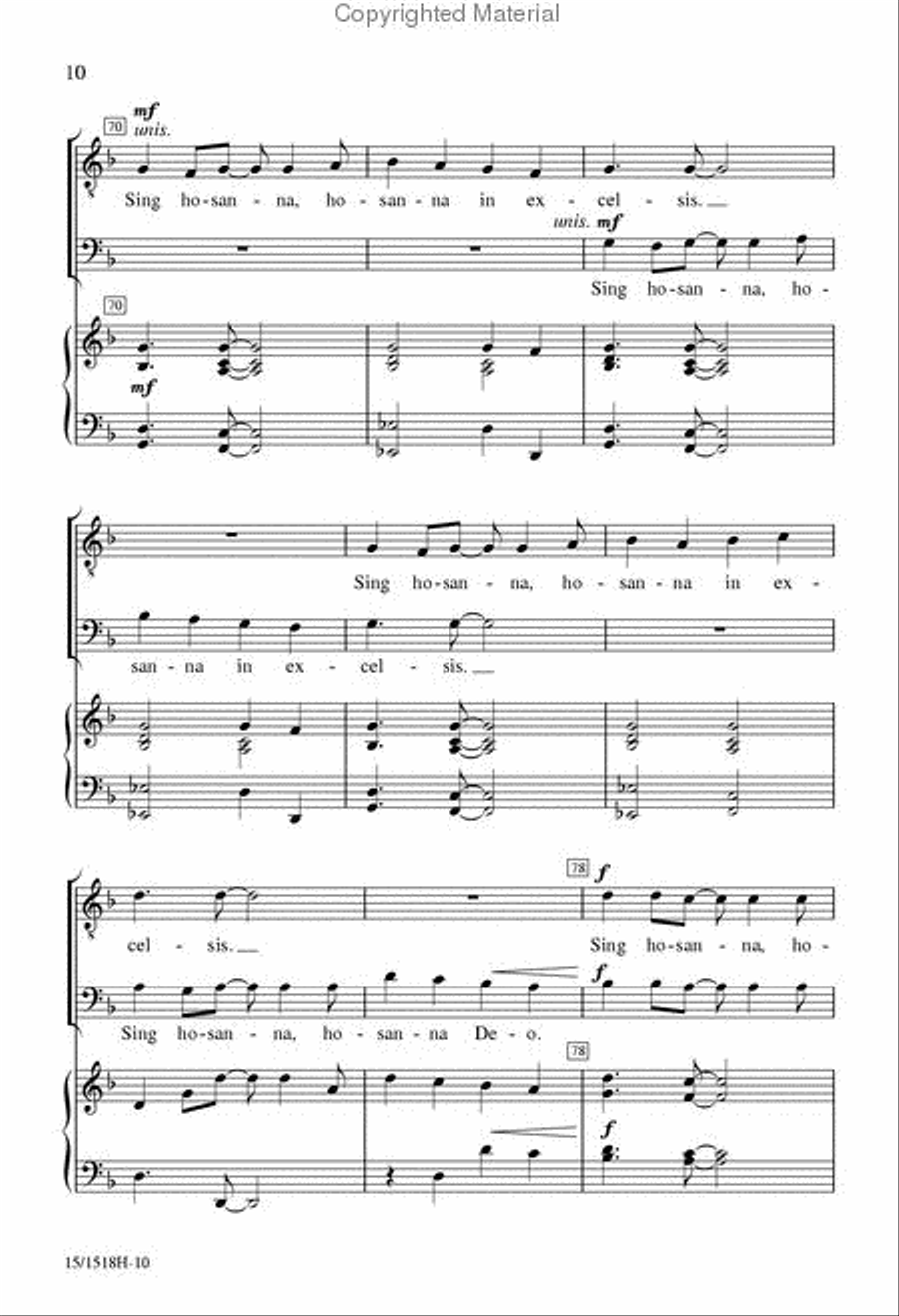 Festival Hosanna Festival Hosanna TTBB scores gallery preview page 10