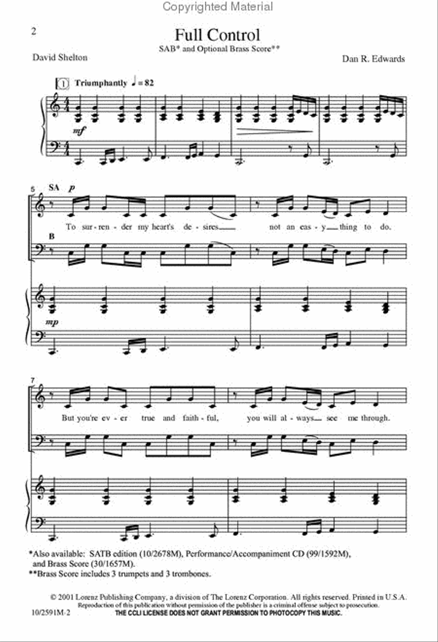 Full Control Full Control 3-Part scores gallery preview page 2