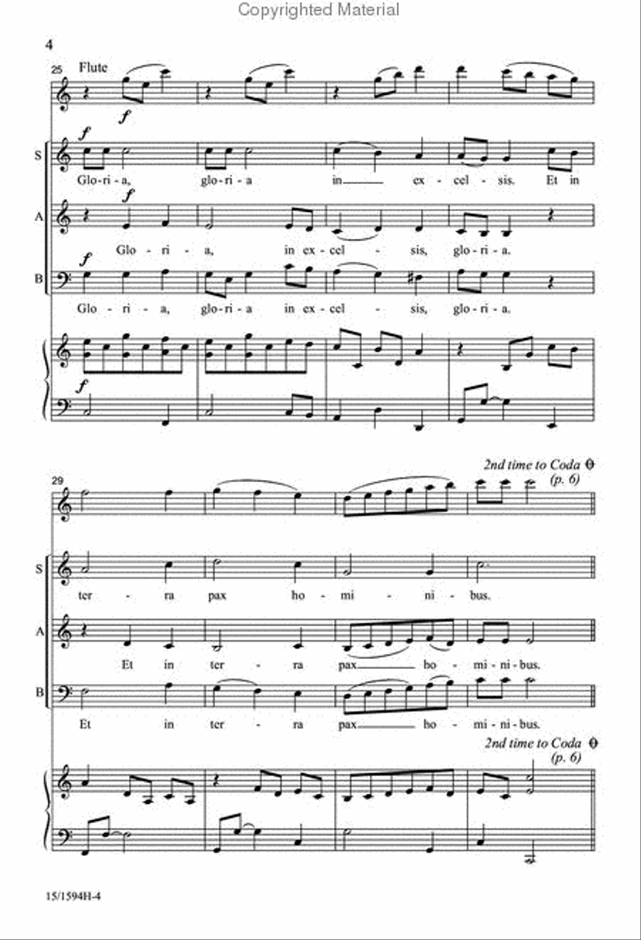 Gloria Canon Gloria Canon 3-Part scores gallery preview page 4