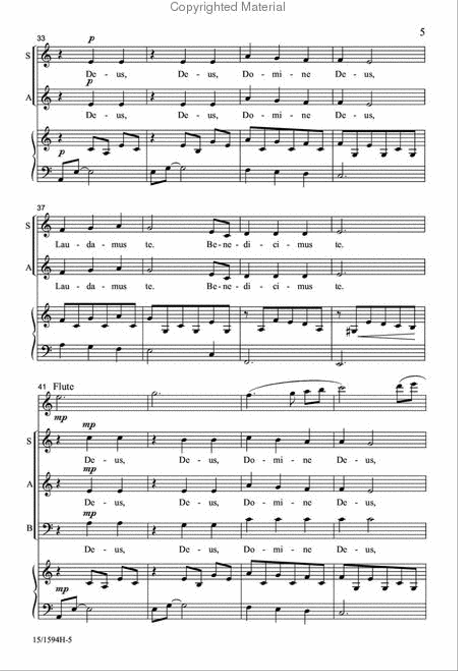 Gloria Canon Gloria Canon 3-Part scores gallery preview page 5