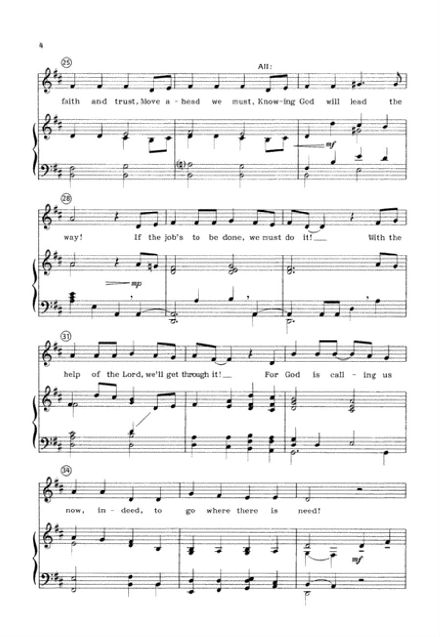 God Is Calling Us God Is Calling Us 2-Part scores gallery preview page 5