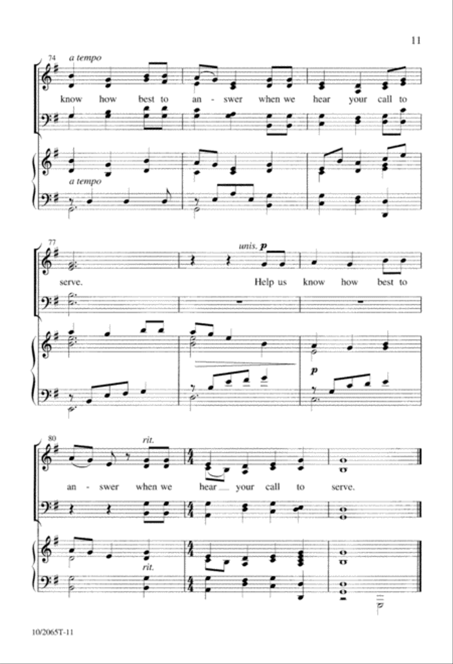 God, You Made Us In Your Image 4-Part scores gallery preview page 12