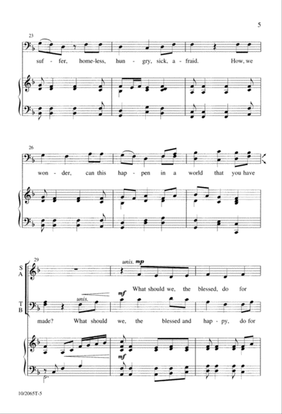 God, You Made Us In Your Image 4-Part scores gallery preview page 6