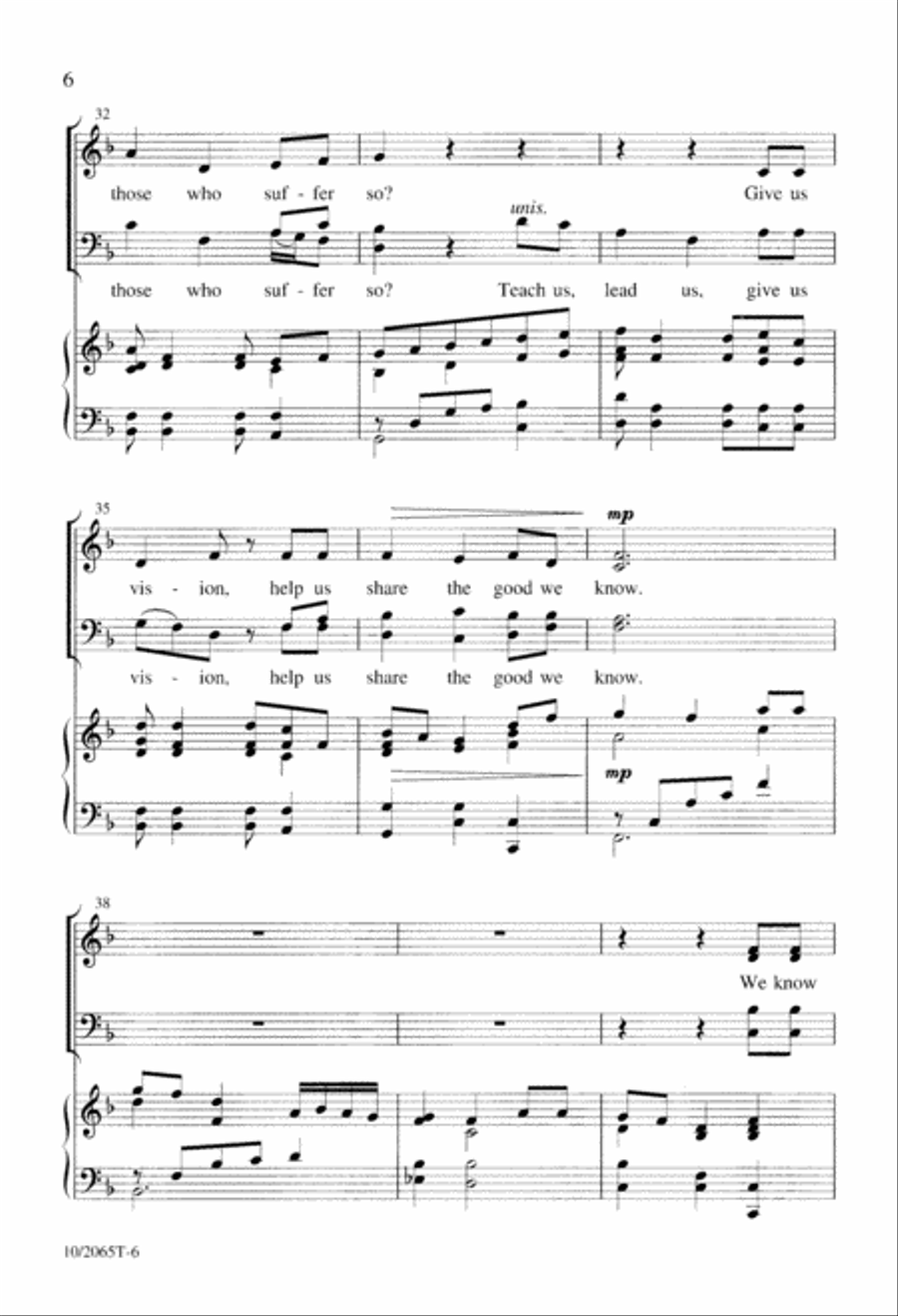 God, You Made Us In Your Image 4-Part scores gallery preview page 7