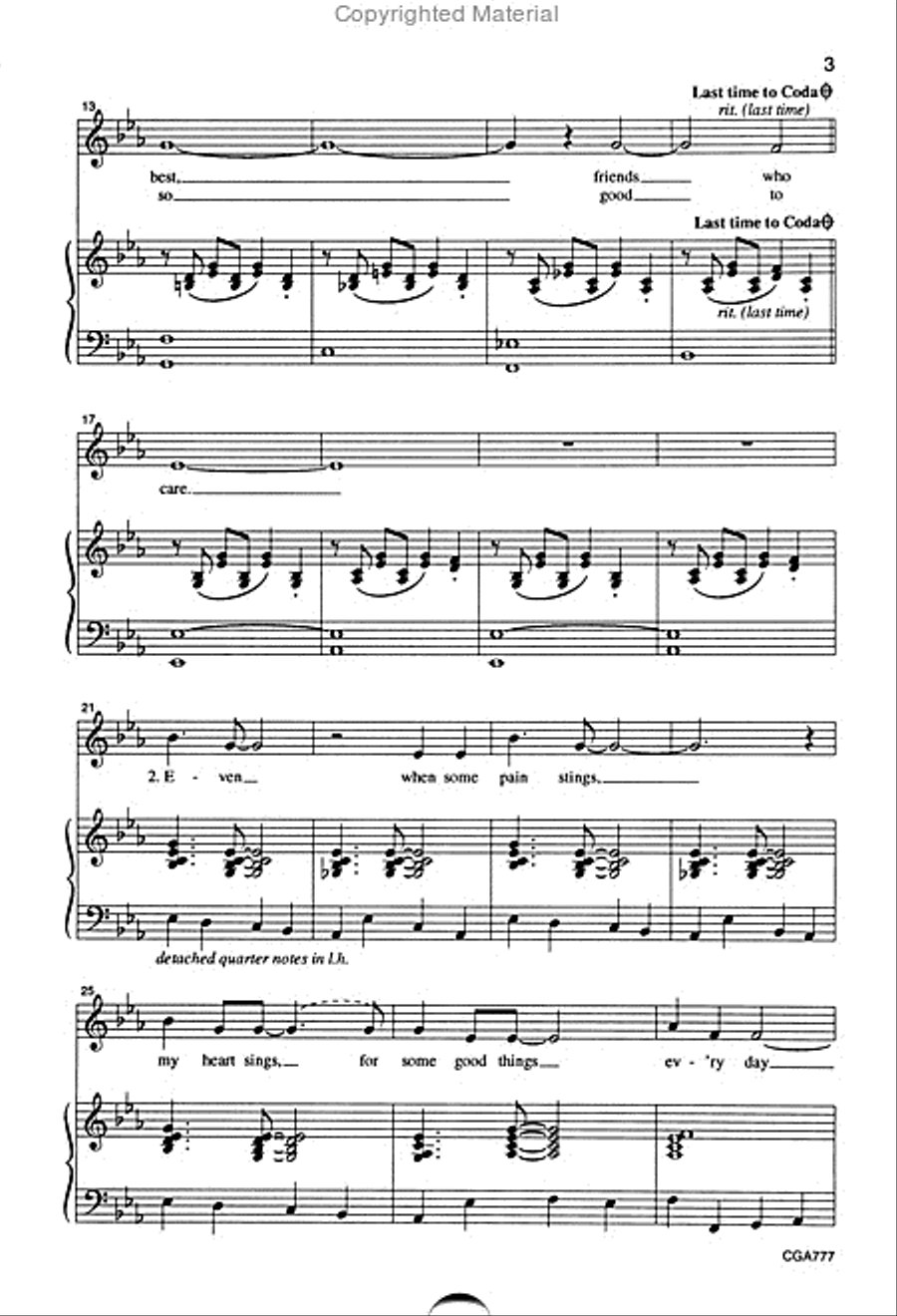 Good Things! Unison Choir scores gallery preview page 3