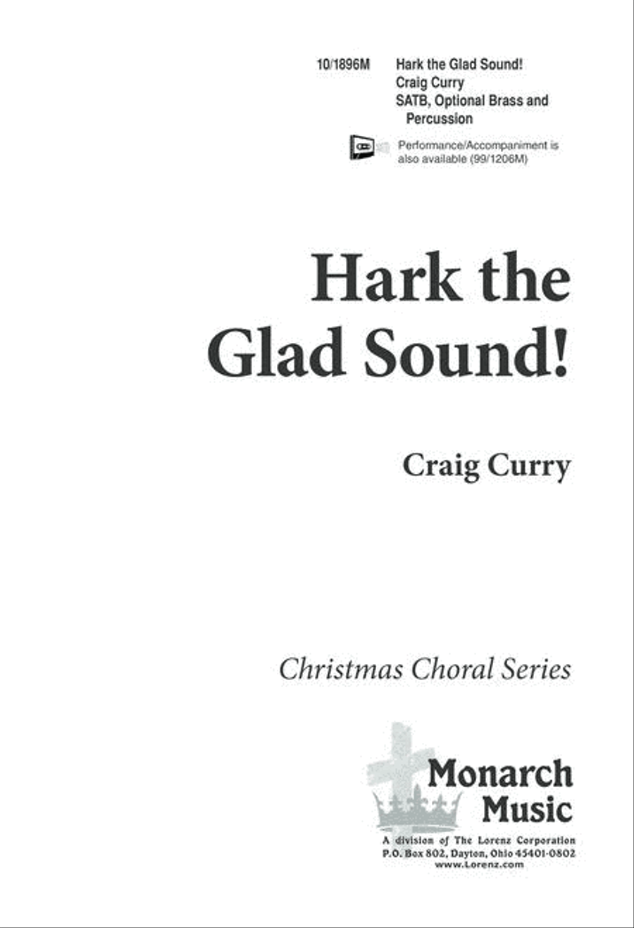 Hark! The Glad Sound 4-Part scores gallery preview page 1