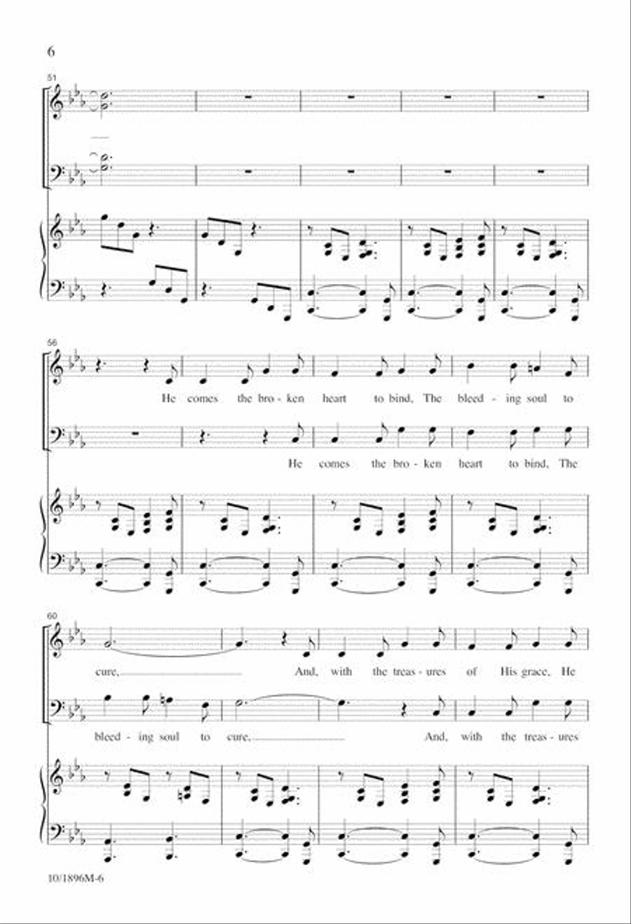 Hark! The Glad Sound 4-Part scores gallery preview page 6