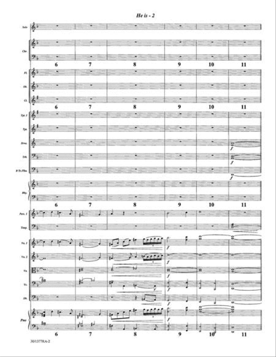 He Is - Orchestration He Is - Orchestration Choir scores gallery preview page 3