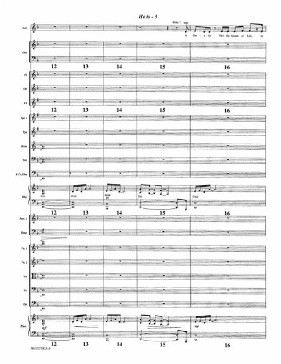He Is - Orchestration He Is - Orchestration Choir scores gallery preview page 4
