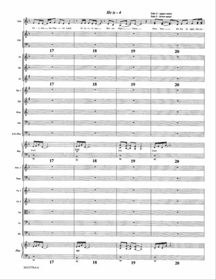 He Is - Orchestration He Is - Orchestration Choir scores gallery preview page 5