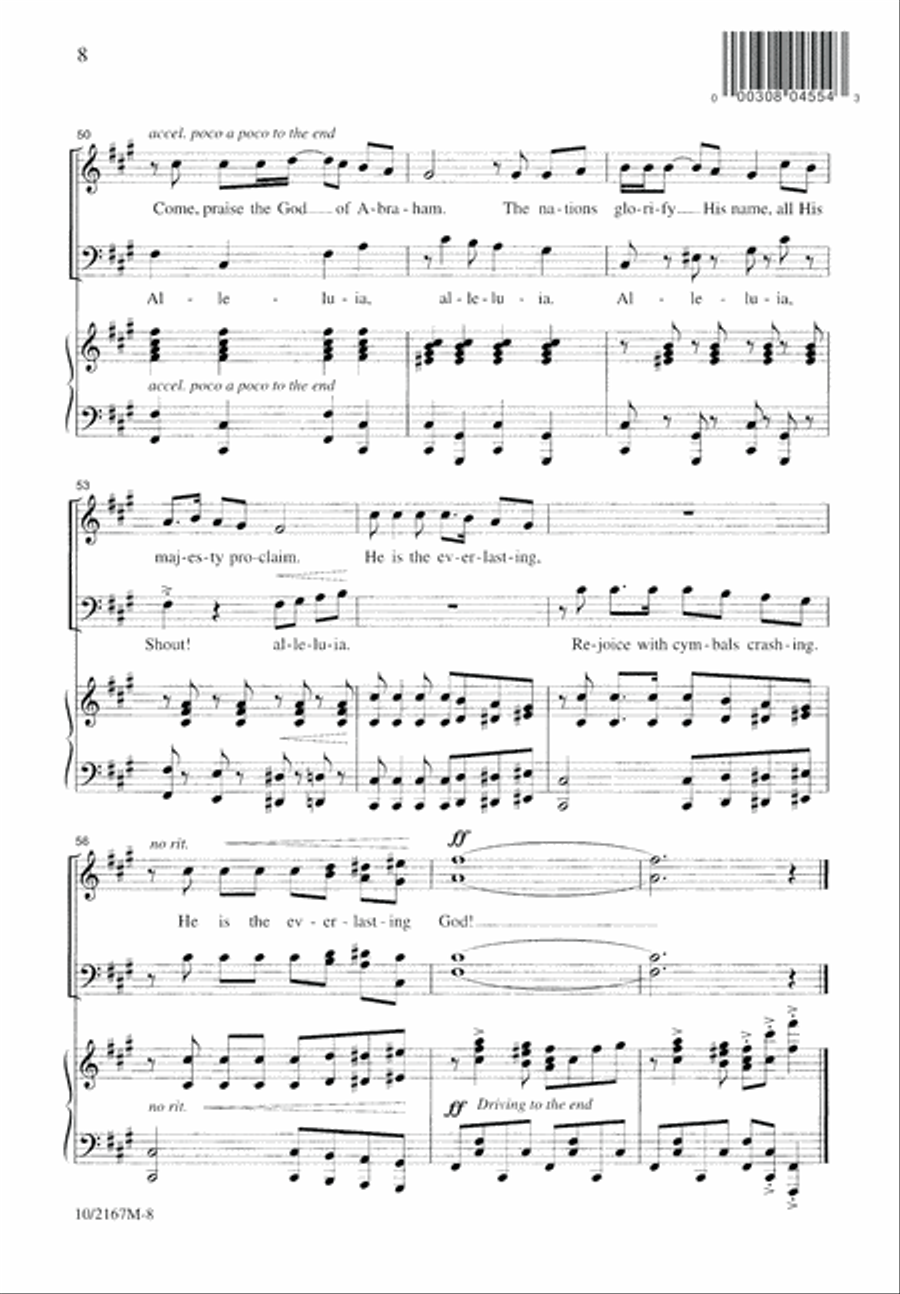 He Is the Everlasting God 4-Part scores gallery preview page 9