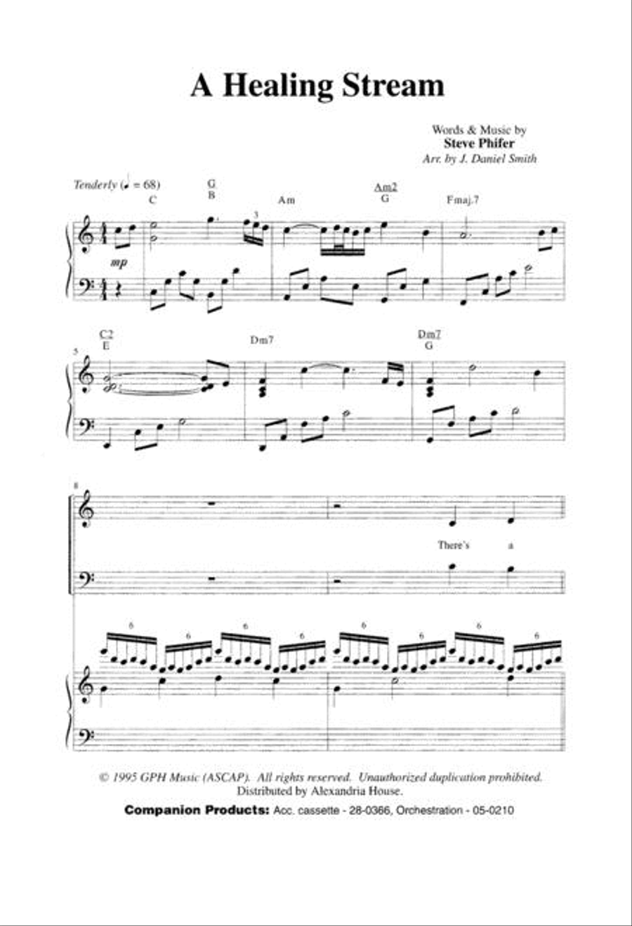 A Healing Stream 4-Part scores gallery preview page 2