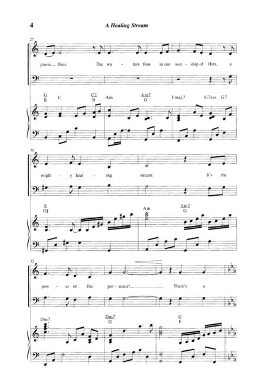A Healing Stream 4-Part scores gallery preview page 5
