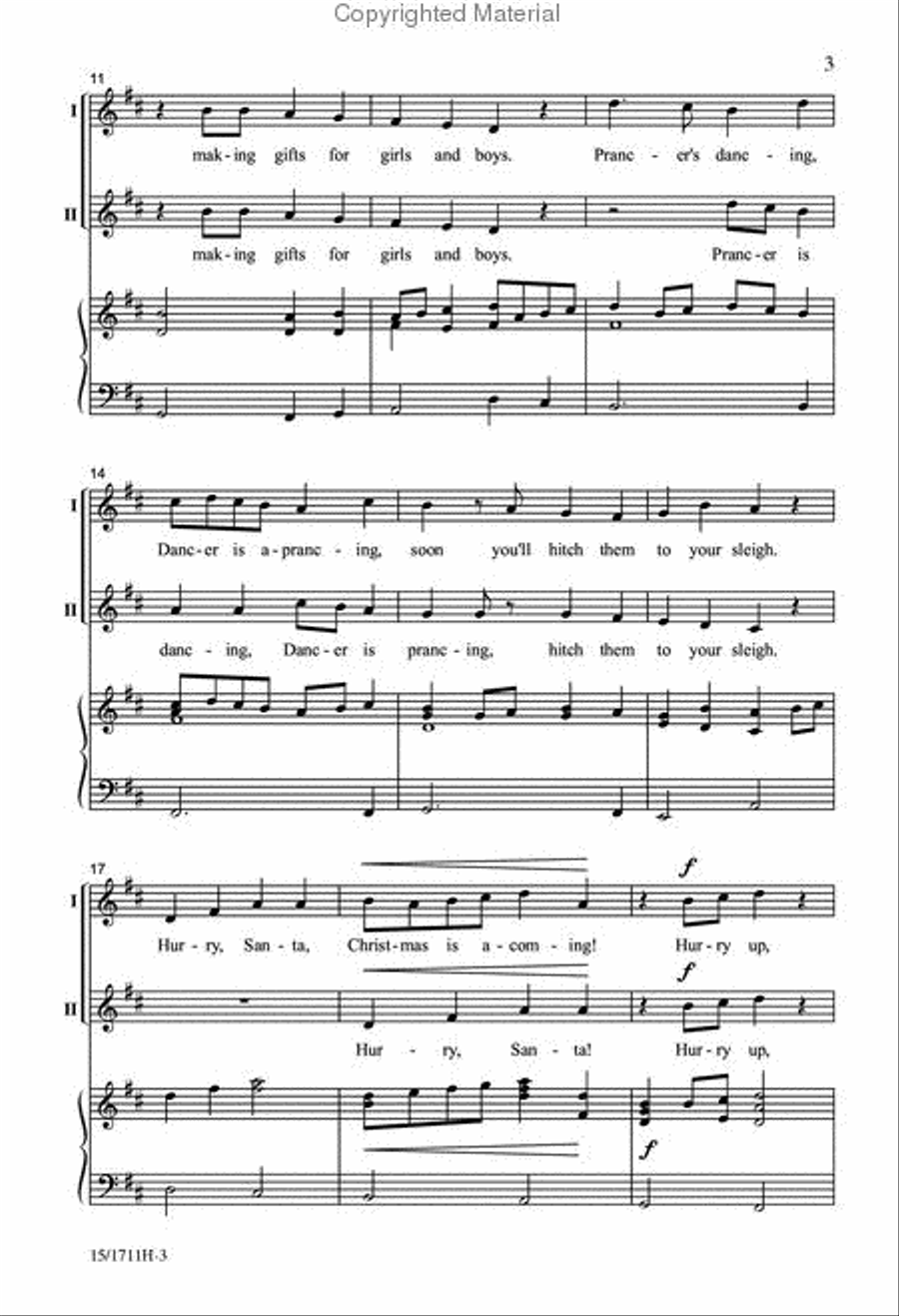 Hurry, Santa! 2-Part scores gallery preview page 3