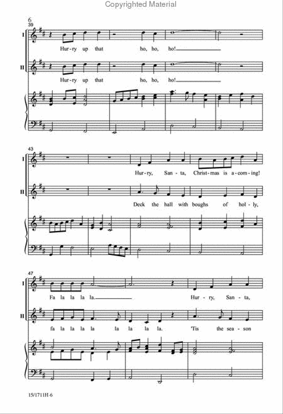 Hurry, Santa! 2-Part scores gallery preview page 6