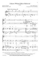 I Know Whom I Have Believed 4-Part scores gallery preview page 4