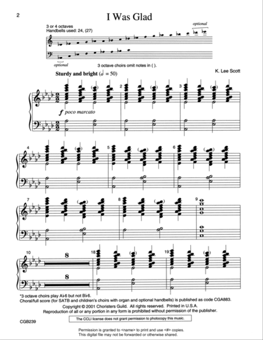 I Was Glad - HB Part 4-Octaves scores gallery preview page 3