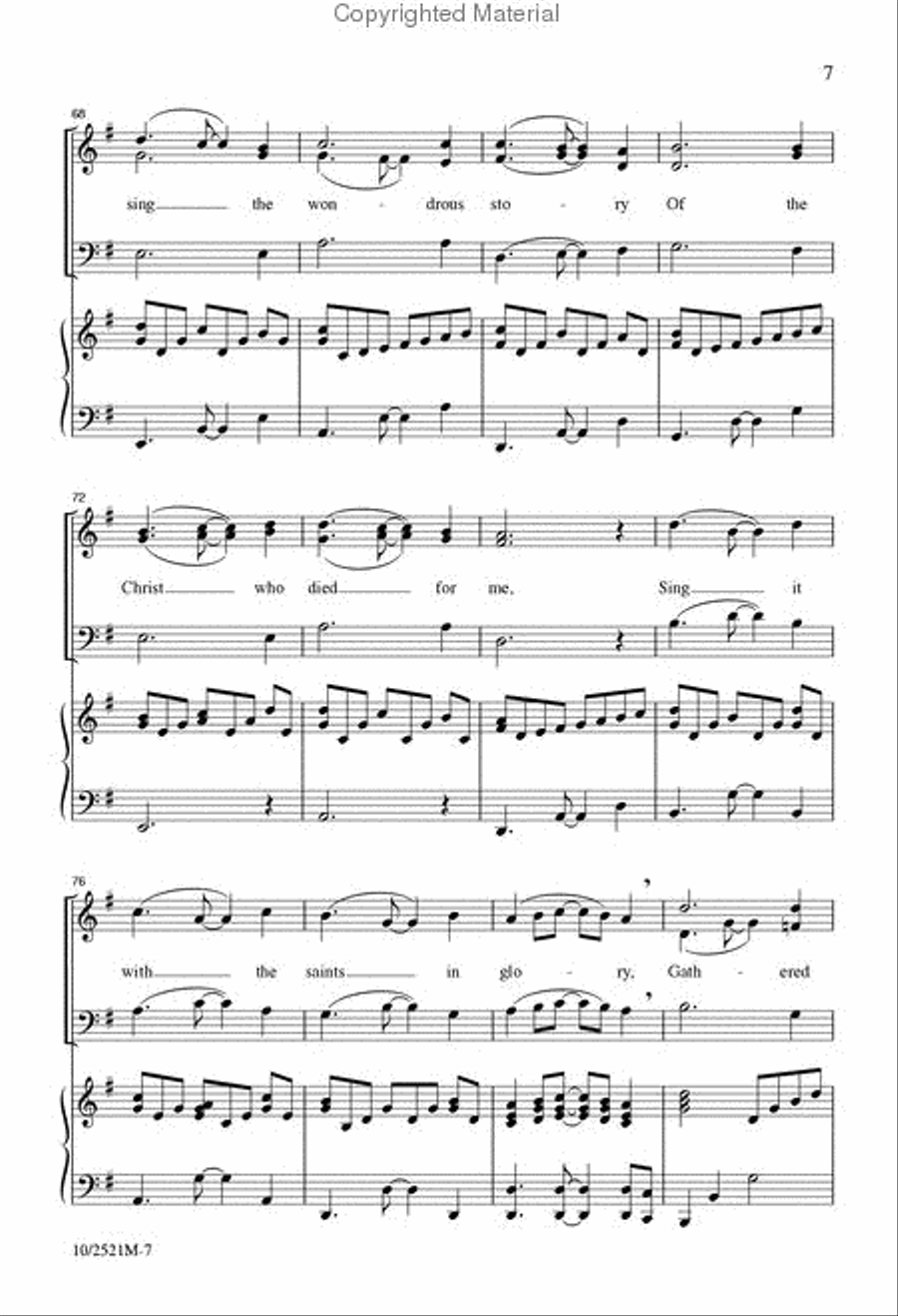 I Will Sing New Songs to the Lord 4-Part scores gallery preview page 8