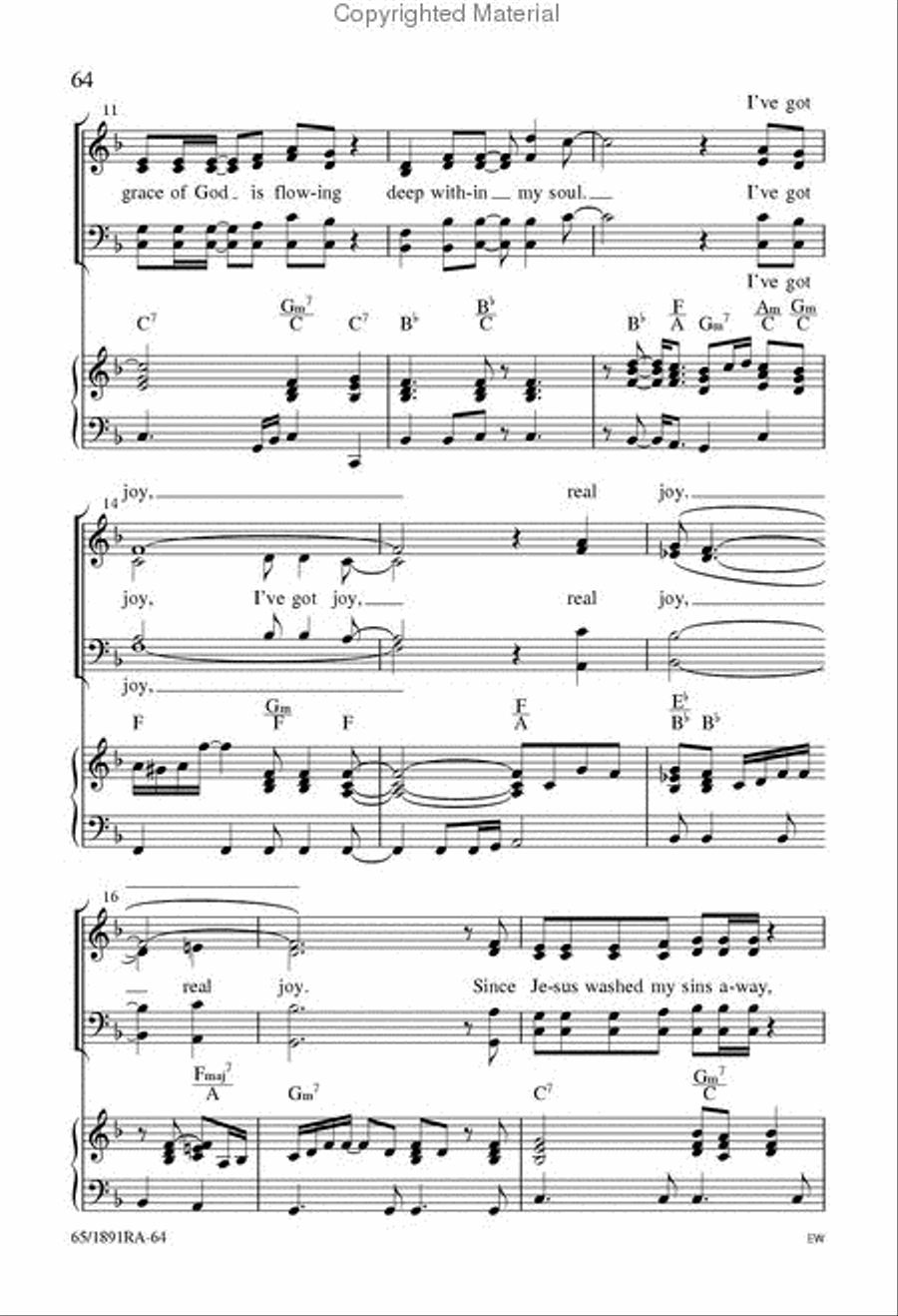 I've Got Joy 4-Part scores gallery preview page 3