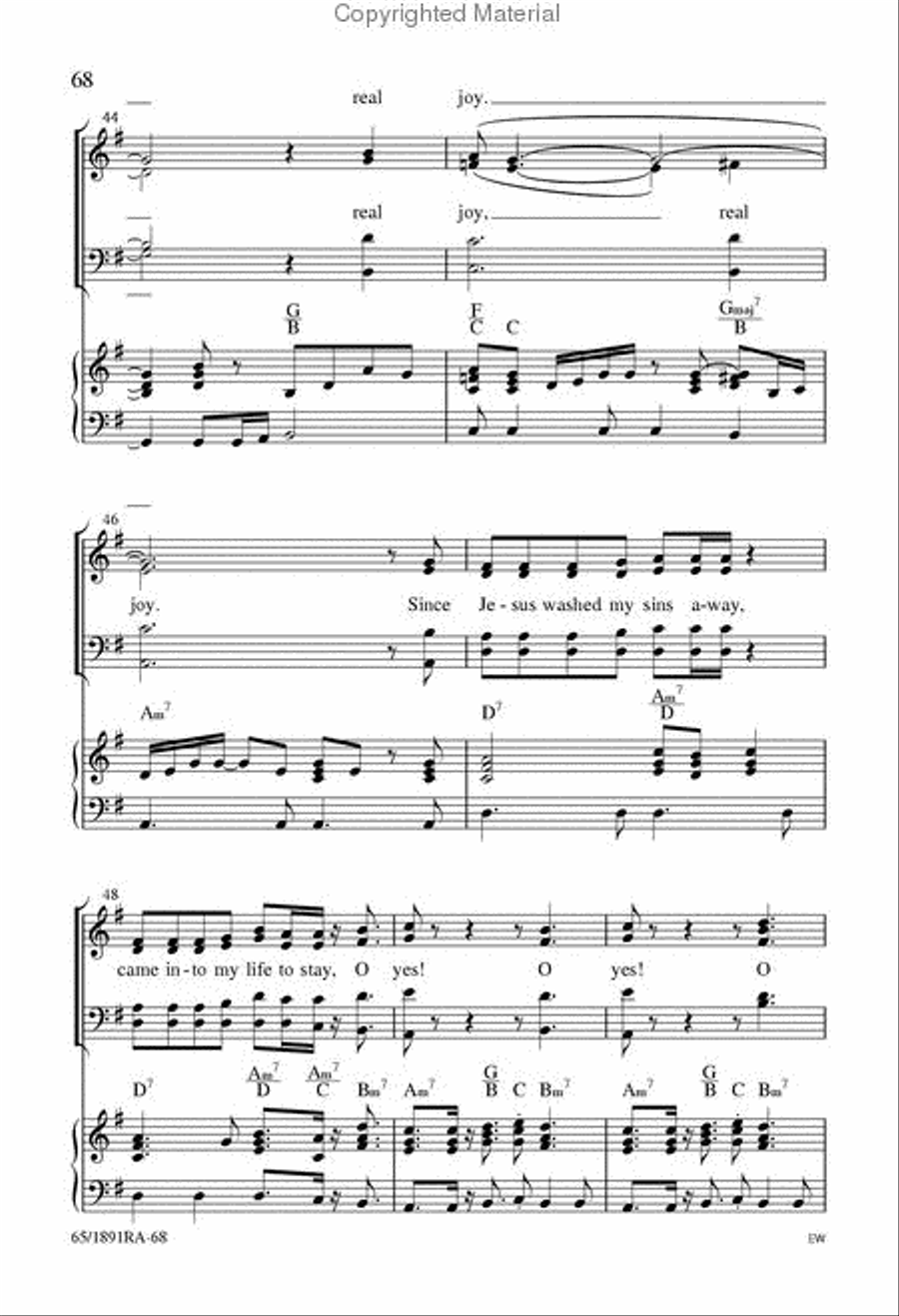 I've Got Joy 4-Part scores gallery preview page 7