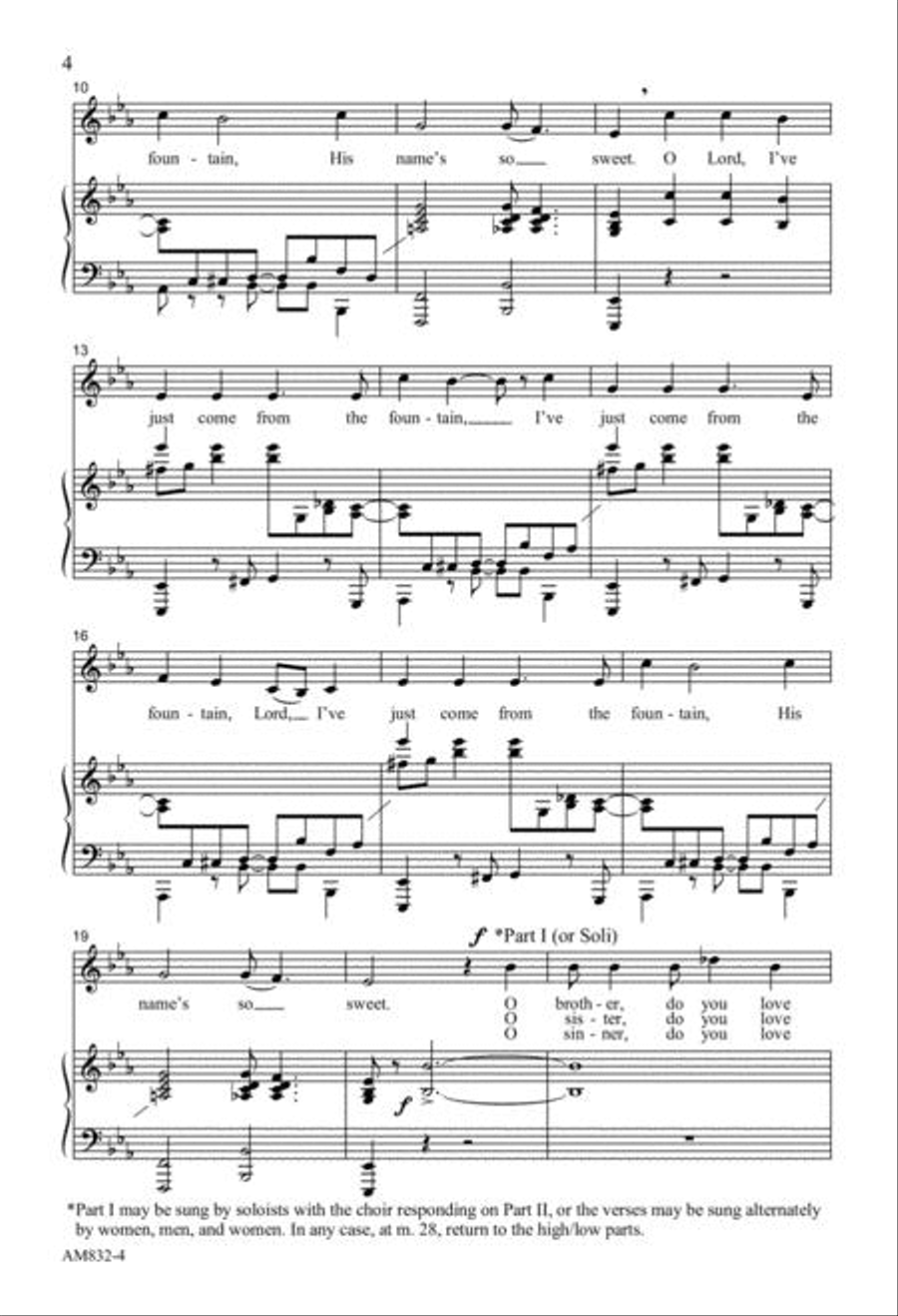 I've Just Come from the Fountain 2-Part scores gallery preview page 3