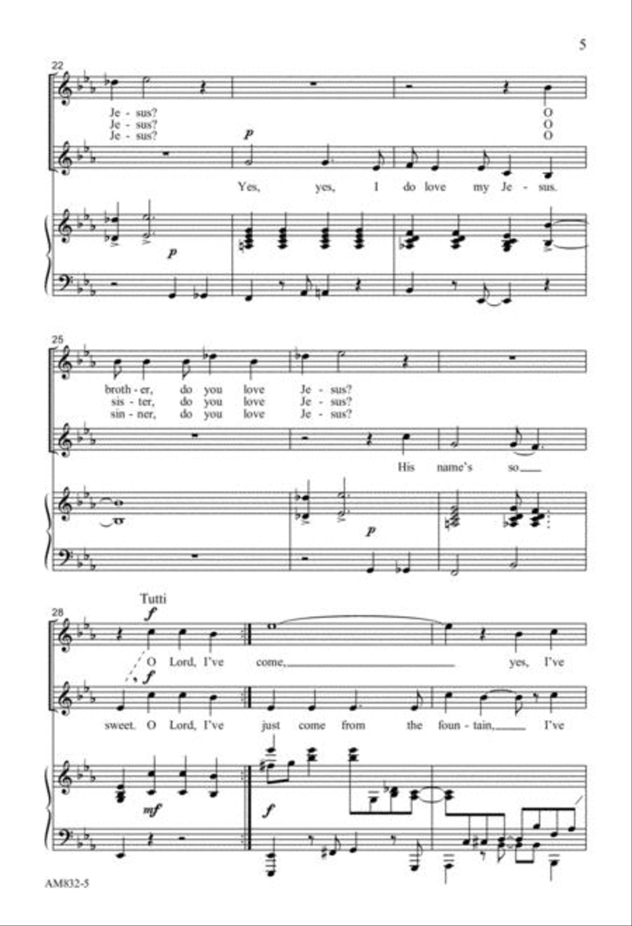 I've Just Come from the Fountain 2-Part scores gallery preview page 4