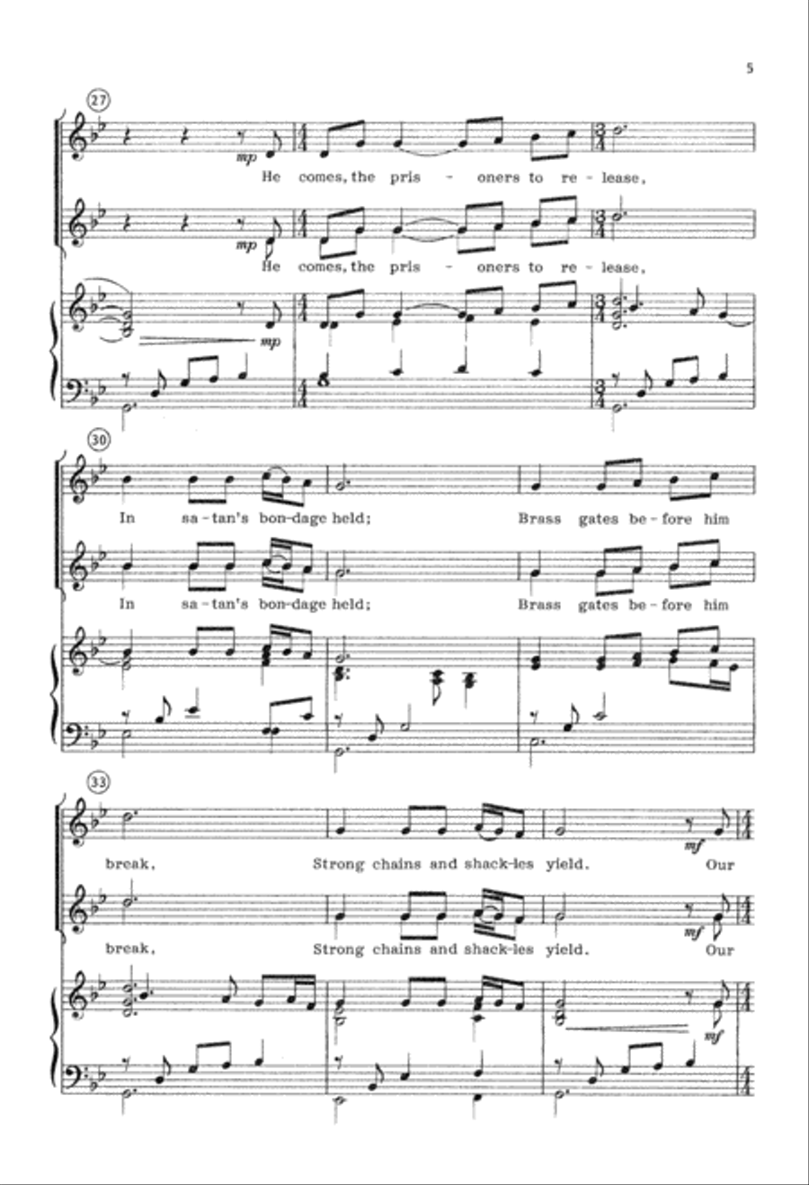Jesus, Emmanuel Jesus, Emmanuel Unison Choir scores gallery preview page 6