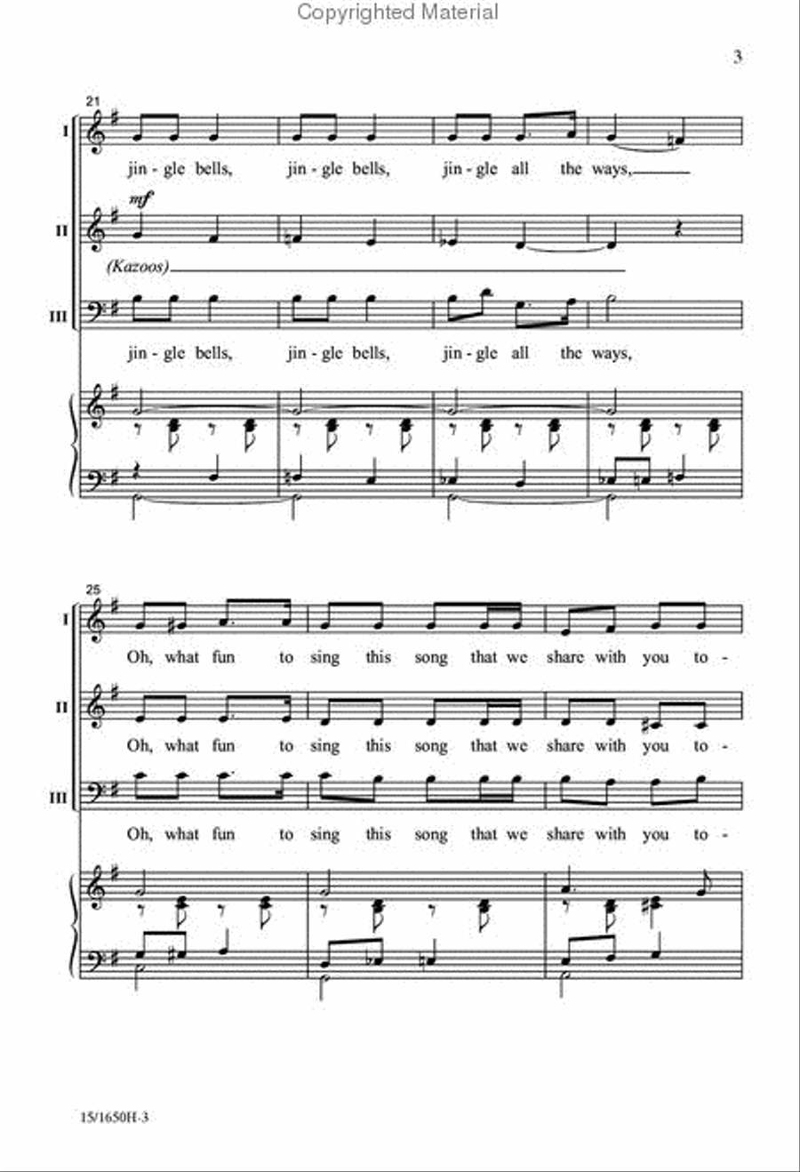 Jingle All the Ways Jingle All the Ways 3-Part scores gallery preview page 4