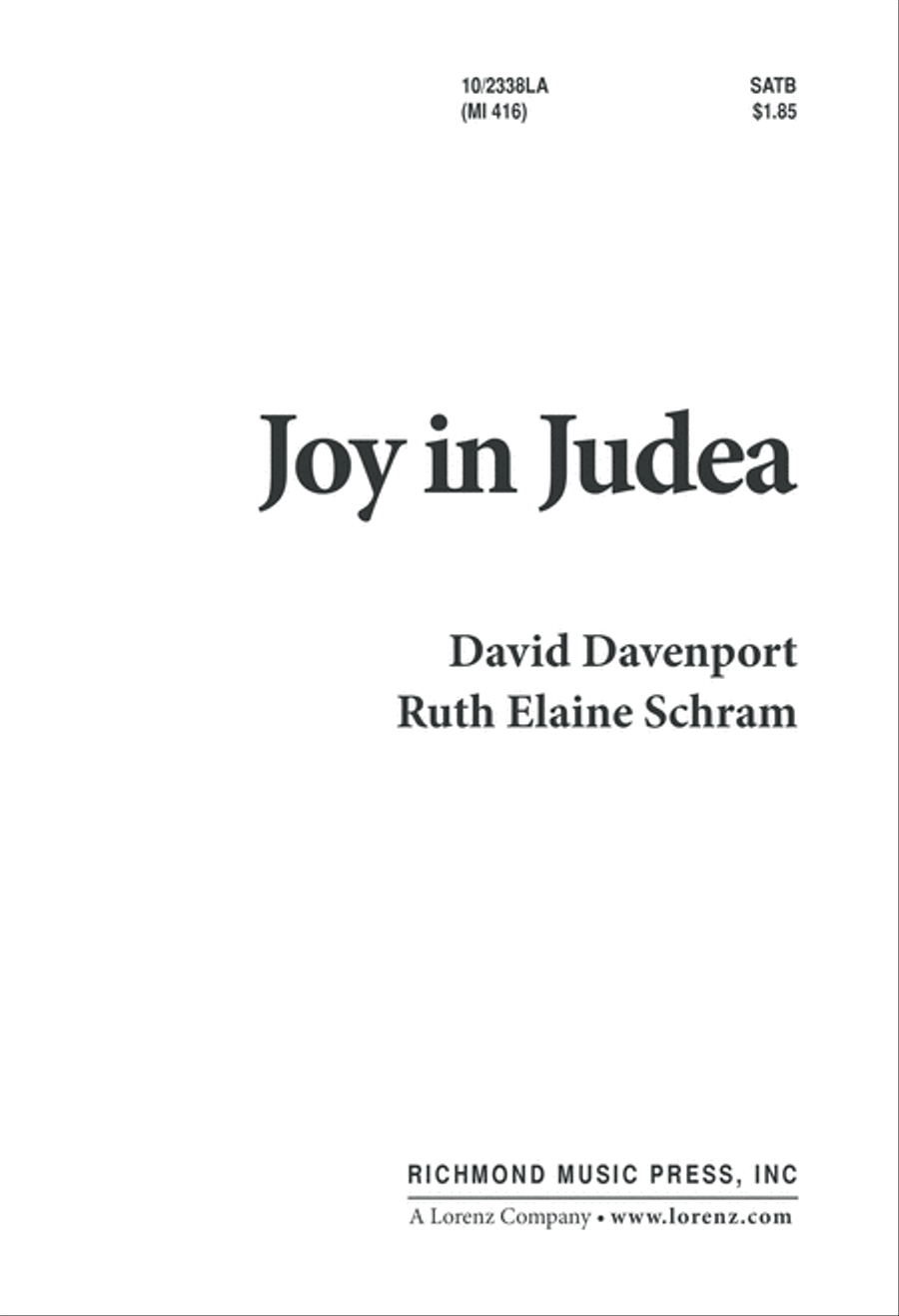Joy in Judea Joy in Judea 4-Part scores gallery preview page 2