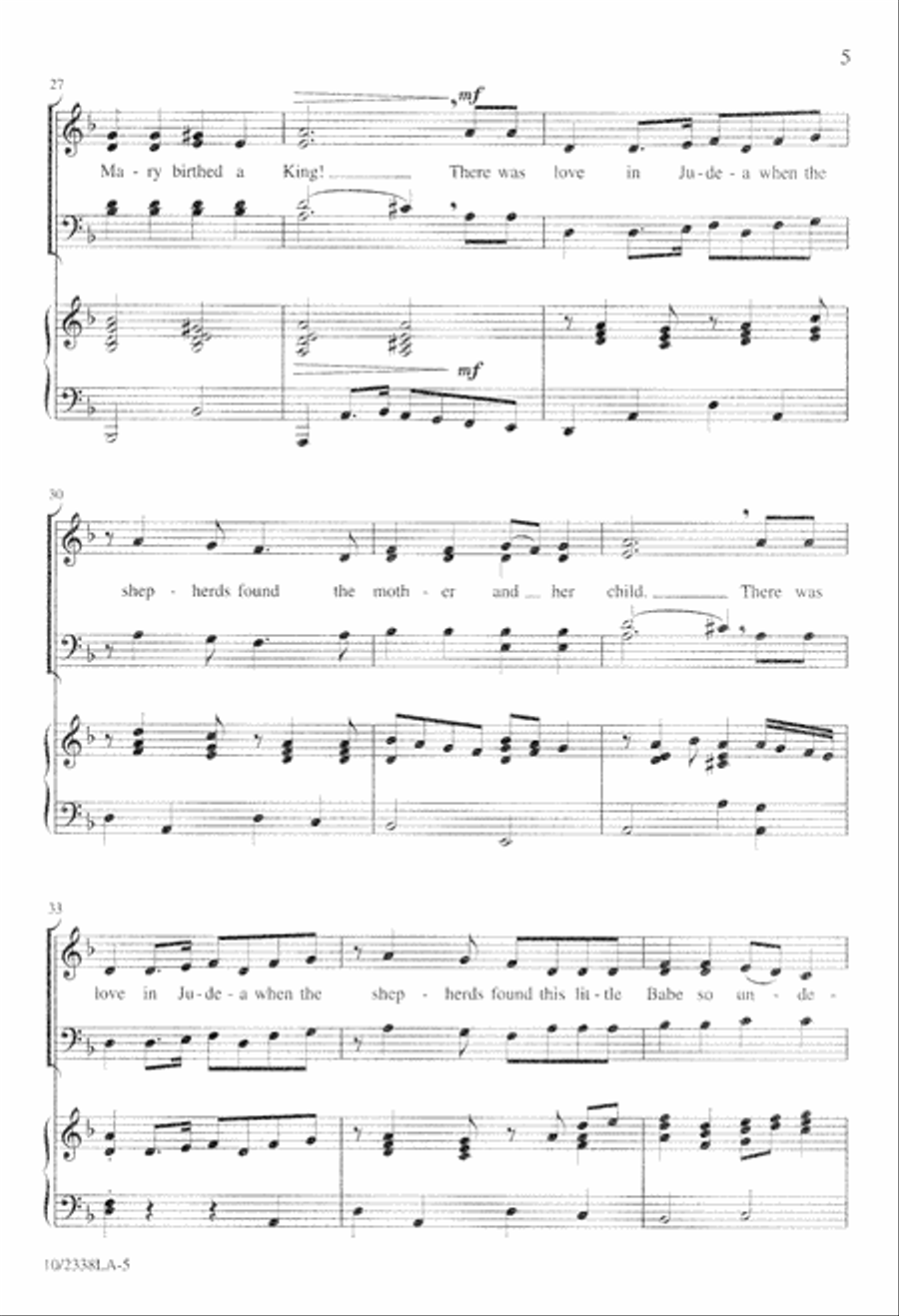 Joy in Judea Joy in Judea 4-Part scores gallery preview page 6