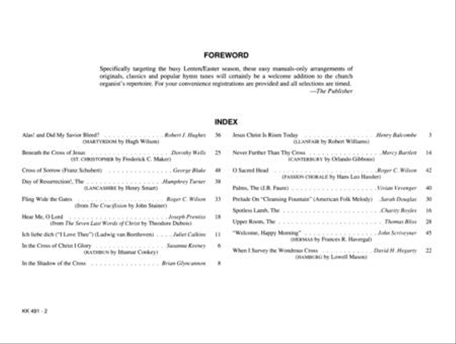Pedal-less: Lenten Easter Collection Organ Solo scores gallery preview page 3