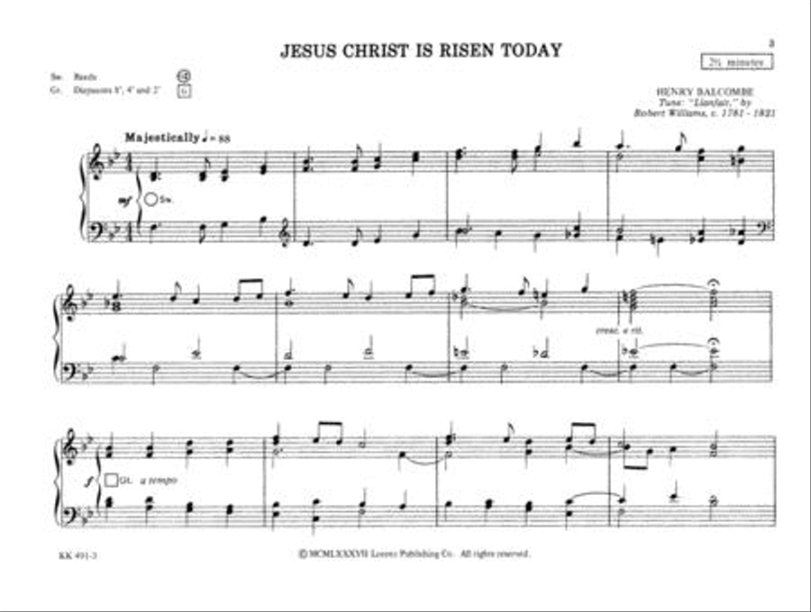 Pedal-less: Lenten Easter Collection Organ Solo scores gallery preview page 4