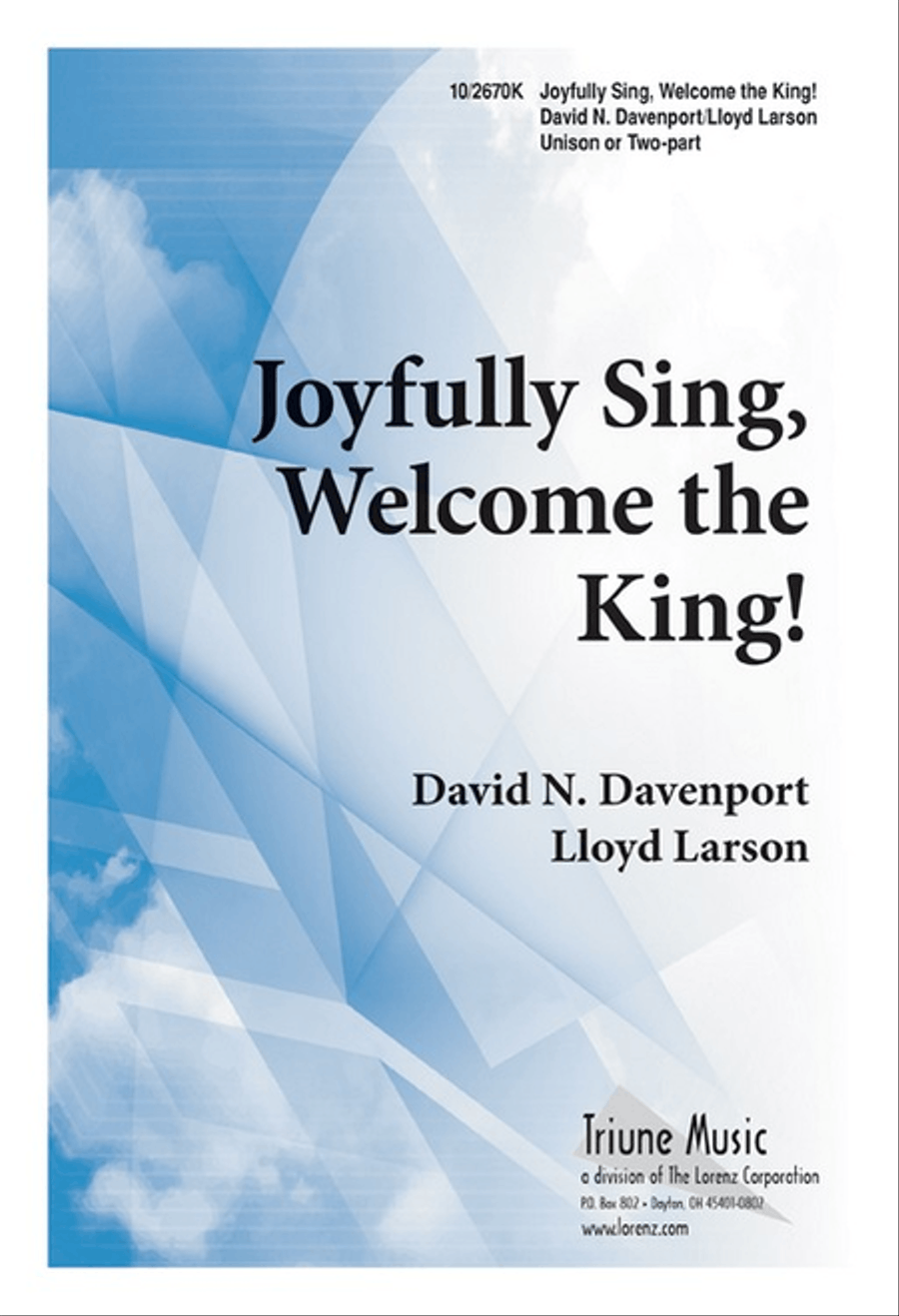 Joyfully Sing Welcome the King Unison Choir scores gallery preview page 1