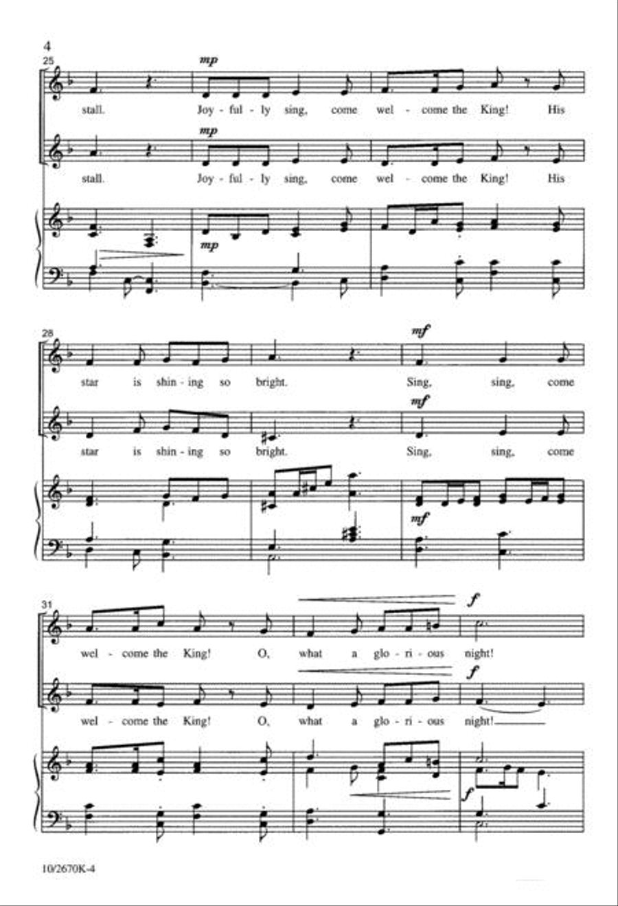 Joyfully Sing Welcome the King Unison Choir scores gallery preview page 4