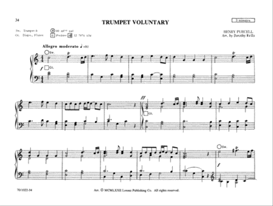 Pedal-less: Wedding Music For Organ Organ Solo scores gallery preview page 15