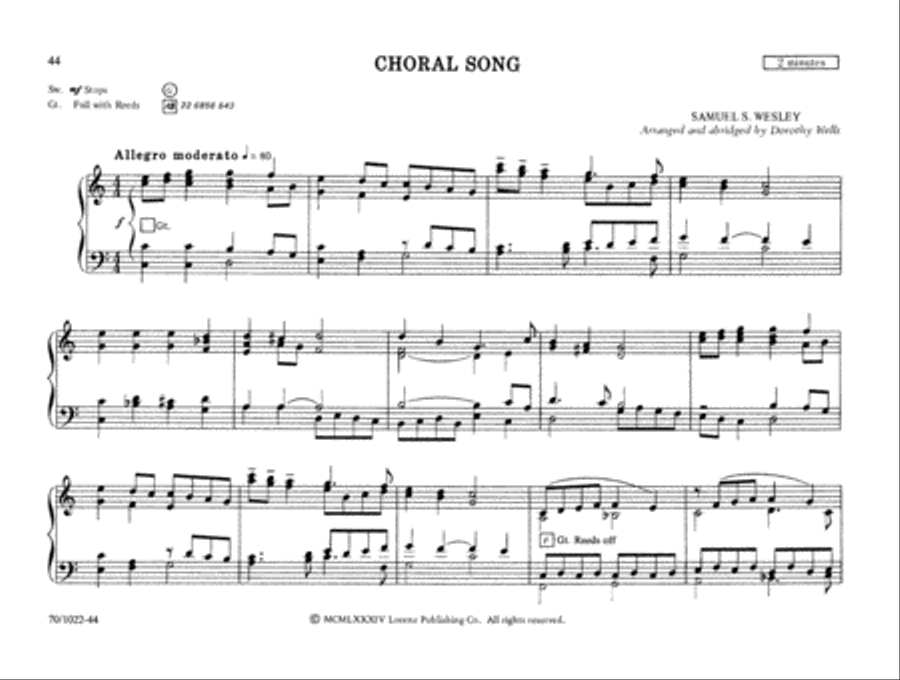 Pedal-less: Wedding Music For Organ Organ Solo scores gallery preview page 19