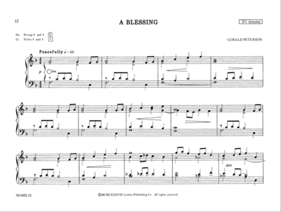 Pedal-less: Wedding Music For Organ Organ Solo scores gallery preview page 6