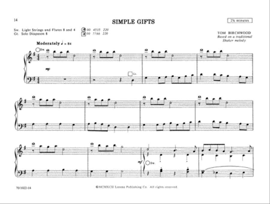 Pedal-less: Wedding Music For Organ Organ Solo scores gallery preview page 7