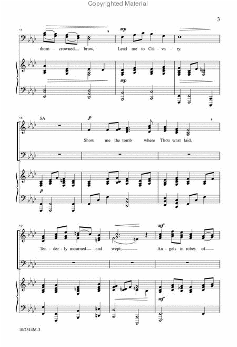 Lead Me to Calvary Divisi scores gallery preview page 3