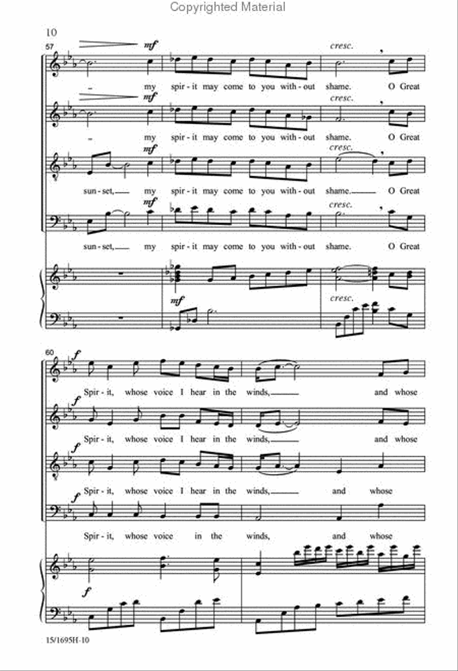A Native American Prayer A Native American Prayer 4-Part scores gallery preview page 10
