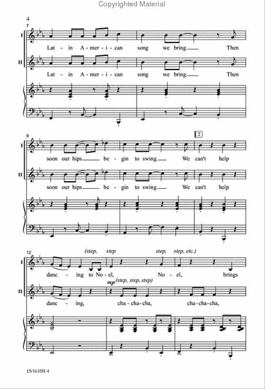 The Noel Cha-Cha 2-Part scores gallery preview page 3