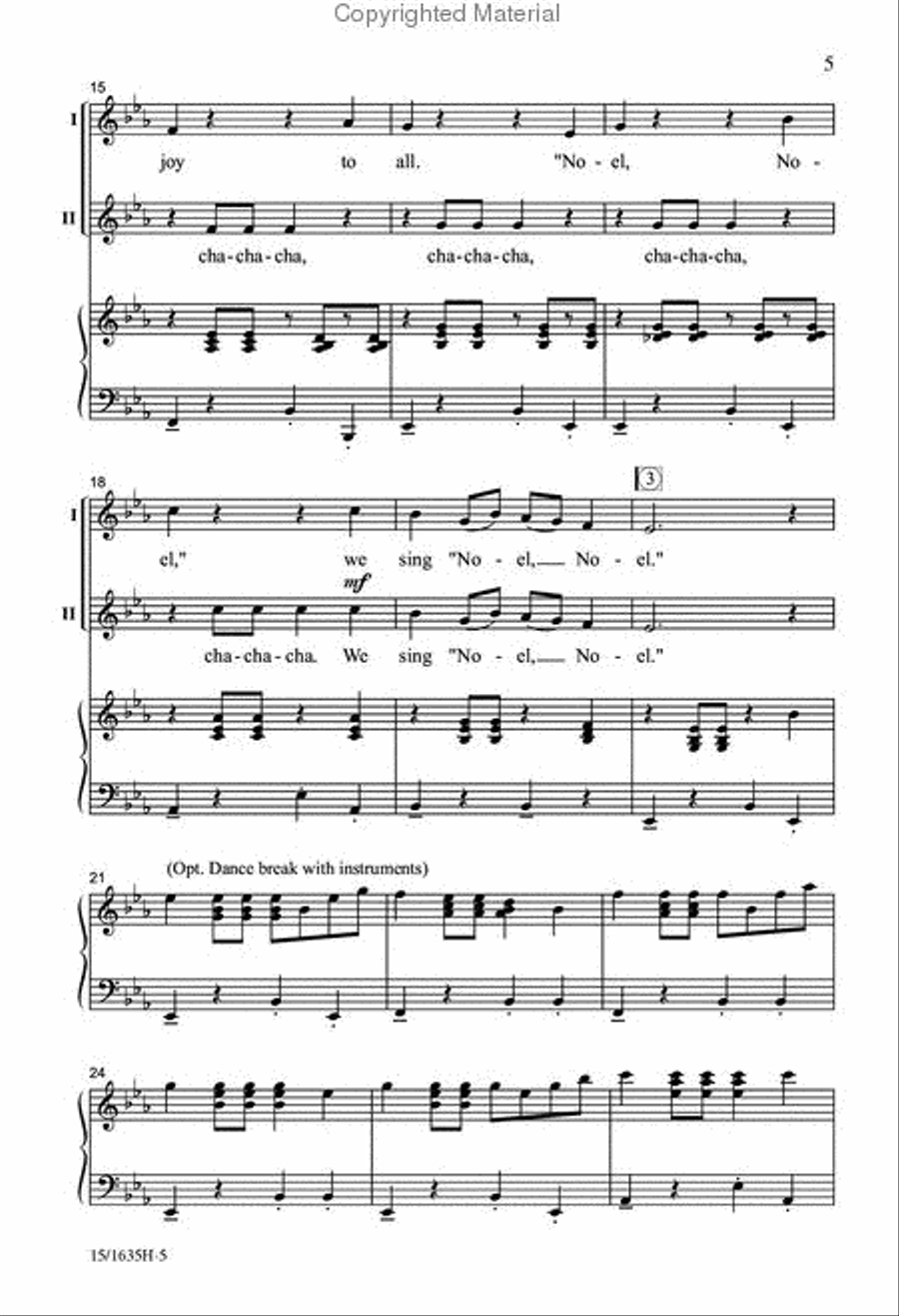 The Noel Cha-Cha 2-Part scores gallery preview page 4