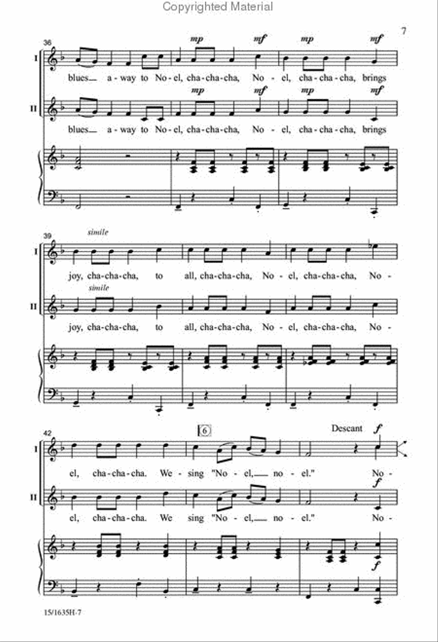 The Noel Cha-Cha 2-Part scores gallery preview page 6