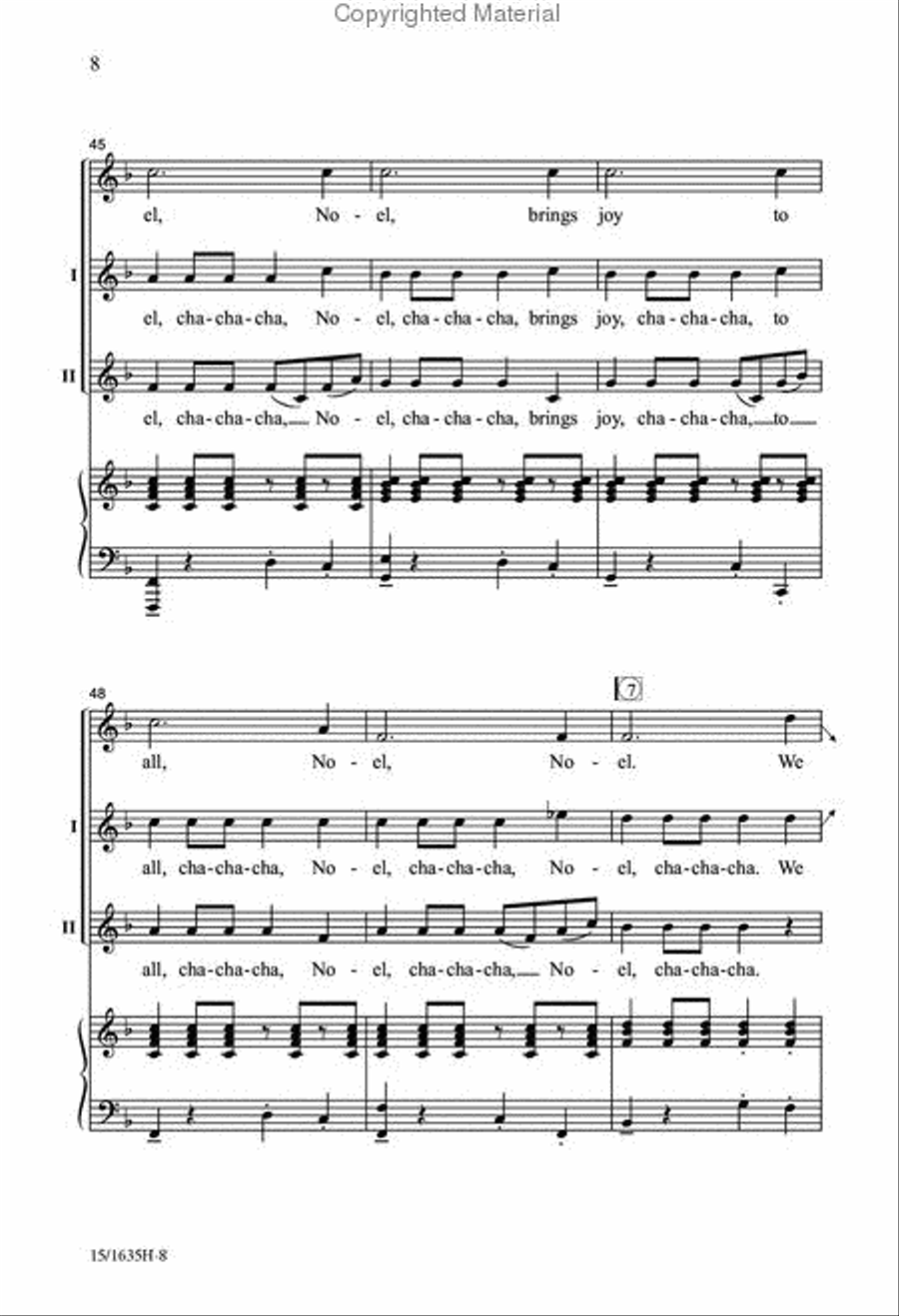 The Noel Cha-Cha 2-Part scores gallery preview page 7