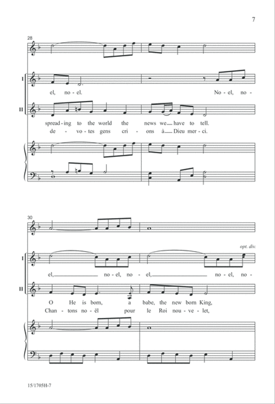 Noel, Noel Noel, Noel 2-Part scores gallery preview page 8