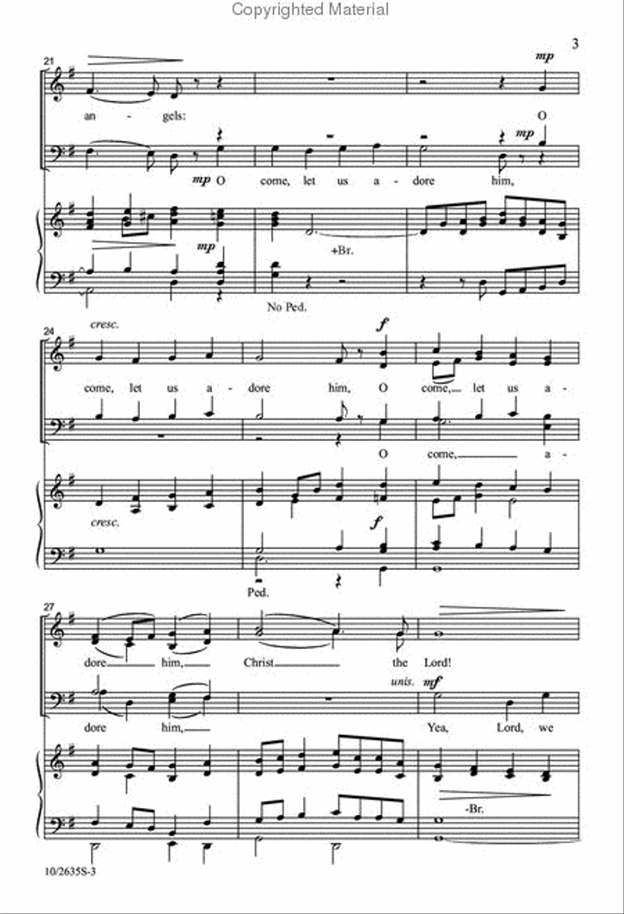 O Come, All Ye Faithful O Come, All Ye Faithful 4-Part scores gallery preview page 4